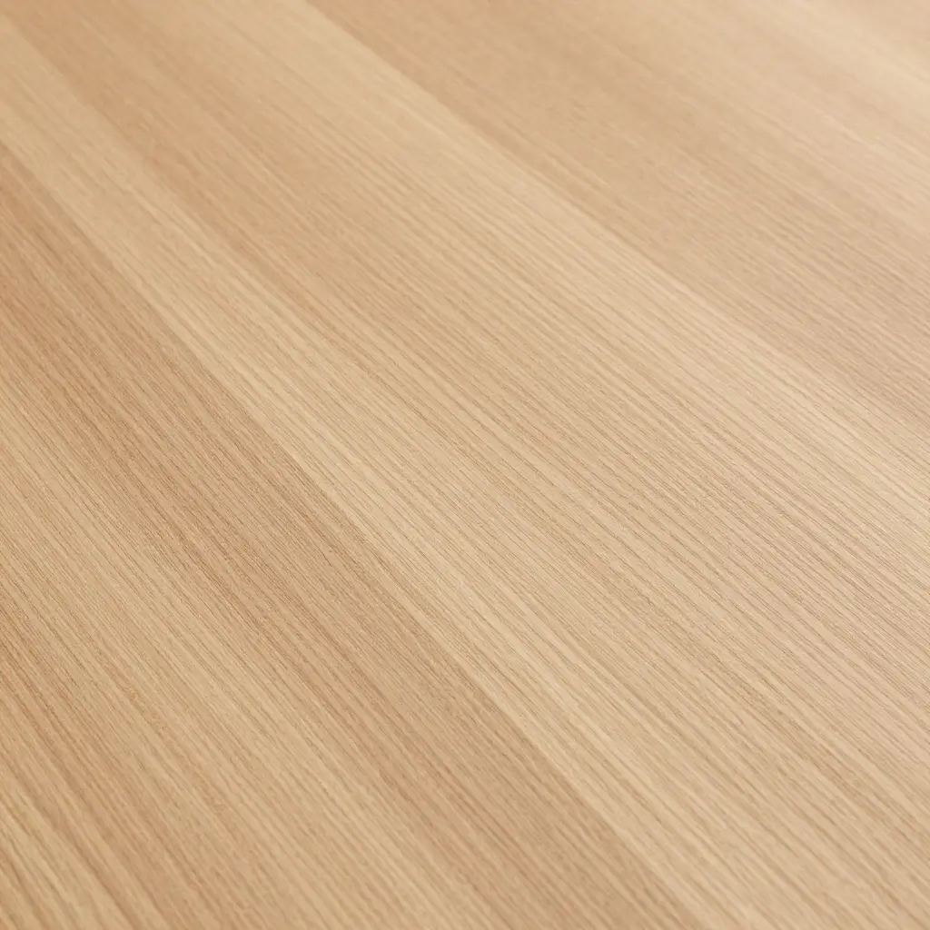 Close-up of premium oak wood grain texture showing impeccable craftsmanship
